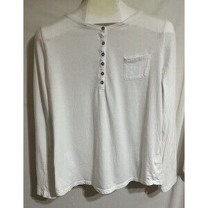 Jones New York Sport Womens White Long Sleeve Round Neck Pullover T Shirt XL. O